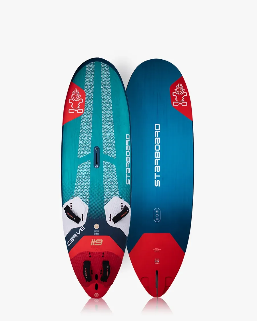 Starboard Carve 2026 Wood Sandwich: cubierta y carena de la variante de 119 litros